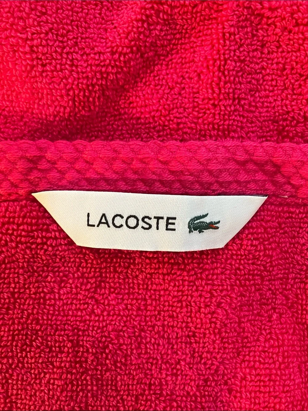 Magenta Lacoste Cotton Hand Towel - set of 2